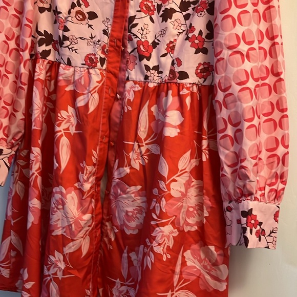 Pink Polka Dot Dress size medium - Picture 2 of 3